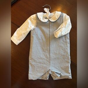 Edgehill Collection Blue and White Baby Outfit- 18 month